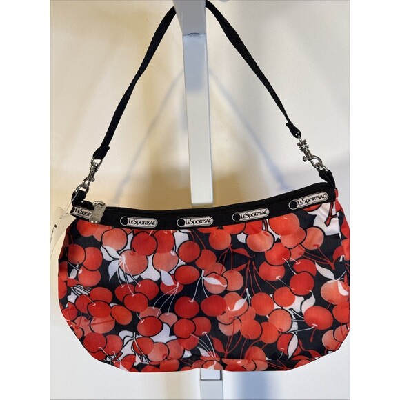 NEW LeSportsac Small Everyday Bag Cherries Print Y2K Style Zip Close - Picture 3 of 4